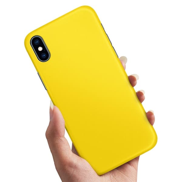 Deksel / Mobildeksel til iPhone XS Max - Gul Yellow