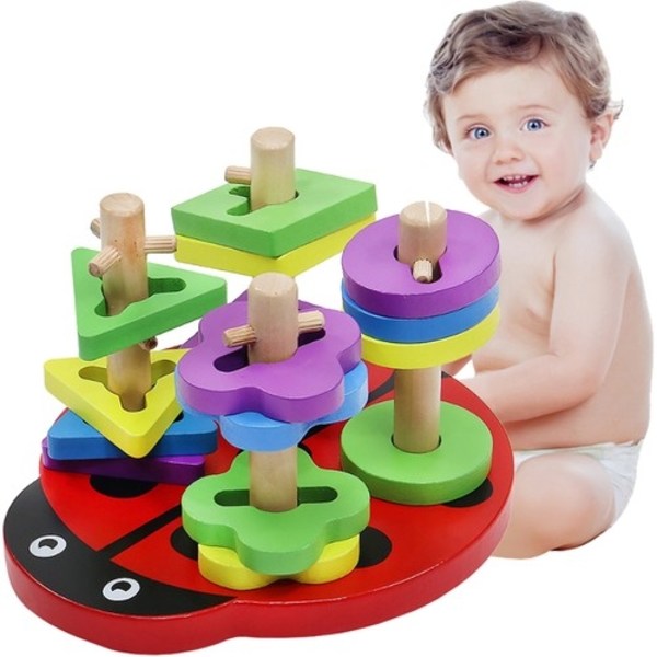 Træpuslespil / kognitivt legetøj til børn - pædagogisk