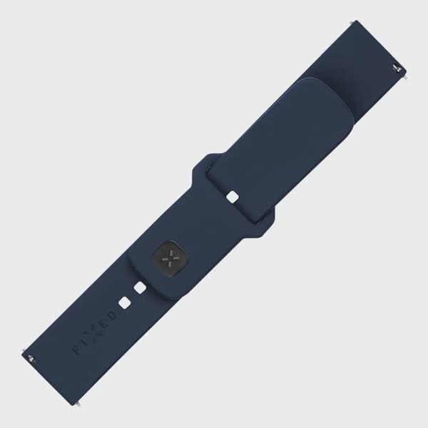 FIXED Silikonrem för Smartwatch Universal 20 mm Blå