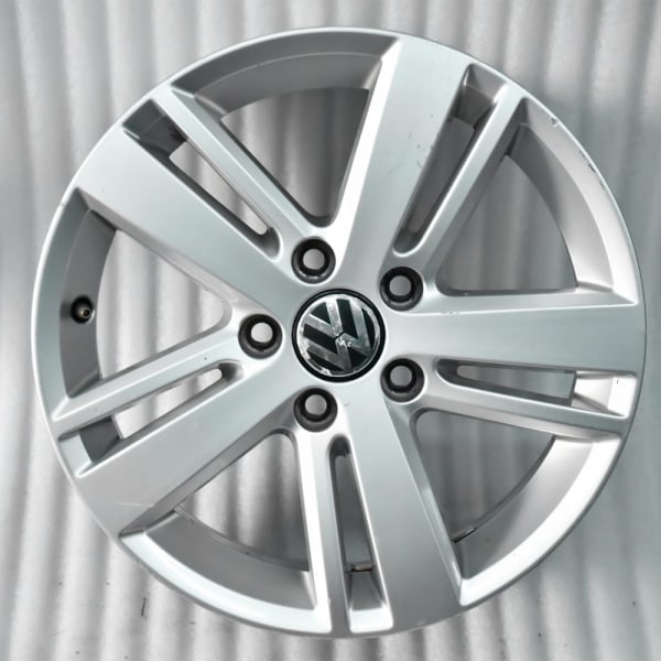 4-Pack - Volkswagen VW Navkapslar / Hjulnav Emblem - Bil Silver
