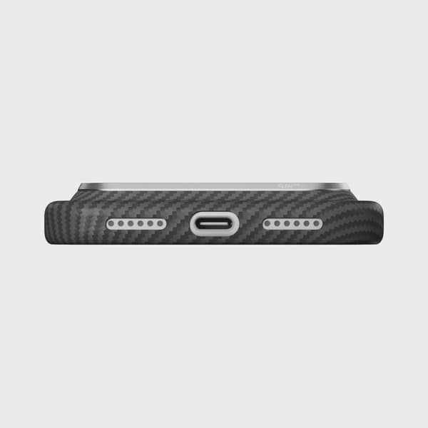 Pitaka Edge MagSafe Fodral iPhone 18 Pro Max/17 Pro Max Black/Grey
