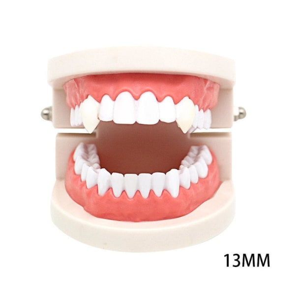 Vampyr tænder / spidse tænder / Djævel / Dracula - hugtænder White 13mm