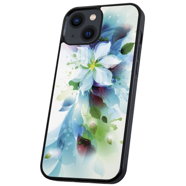 iPhone 13 - Cover/Mobilcover Blomst Multicolor