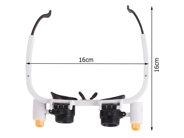 Förstoringsglasögon med LED - 25x