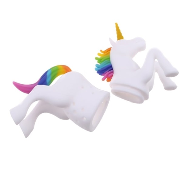 Tesil / Tehållare i Silikon - Ponny / Unicorn - Enhörning White