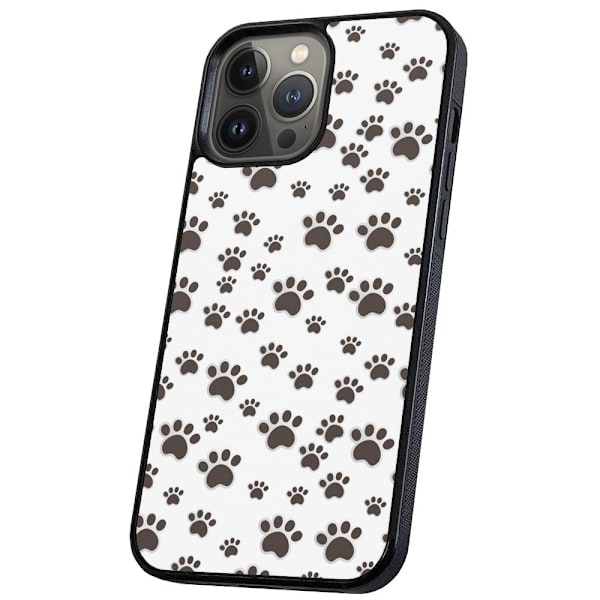 iPhone 13 Pro - Skal/Mobilskal Paw Pattern multifärg