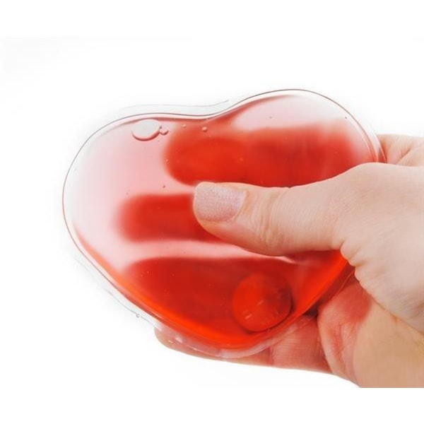 2-Pak - Håndvarmer Hjerte - Varmer dine hænder Red