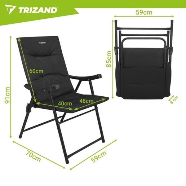 Campingstol / Stol - Hopfällbar 2-Pack
