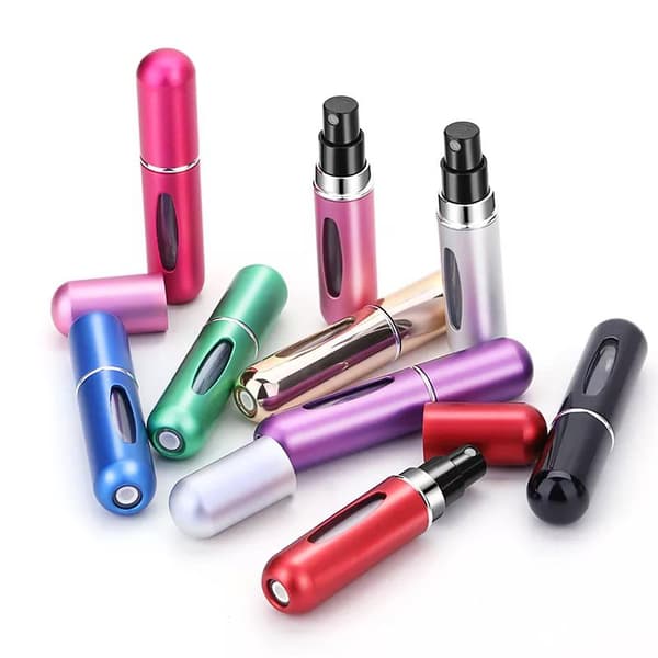 2-Pack - Påfyllningsbar Parfymflaska / Sprayflaska - 5 ml - Parfym Svart