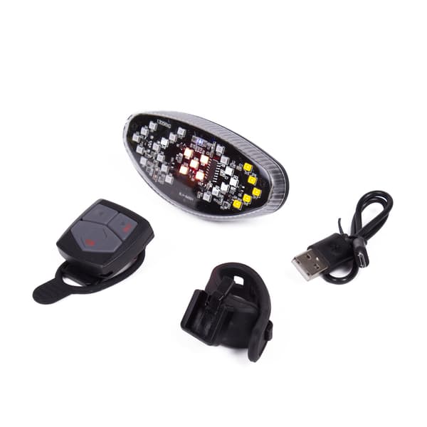 Cykellampa LED med blinkers