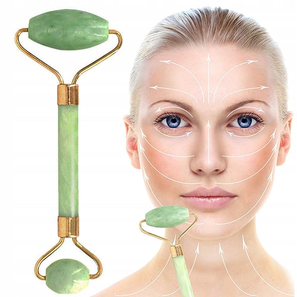 Kasvohieronta / Hieronta Jade Roller - Hiero kasvoja Green
