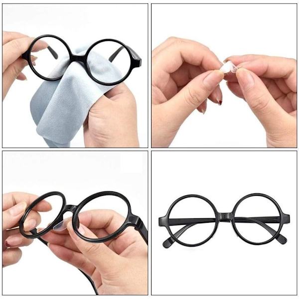 Nenäpainikkeet Silmälaseille / Silikonipehmusteet - 5 paria Transparent