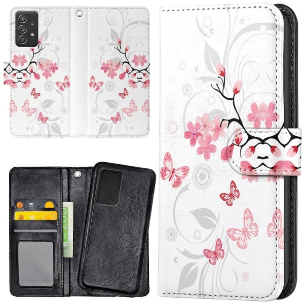 Samsung Galaxy A52/A52s 5G - Lompakkokotelo/Kuoret Luonnonkuosi Multicolor