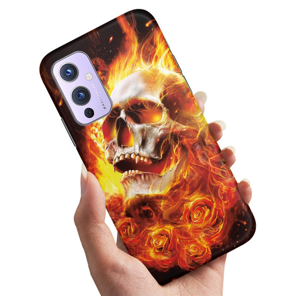 OnePlus 9 Pro - Cover/Mobilcover Burning Skull