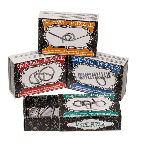 Metallpuslespill - Puslespill - Tankelek / Hjerneøvelse 2-Pack