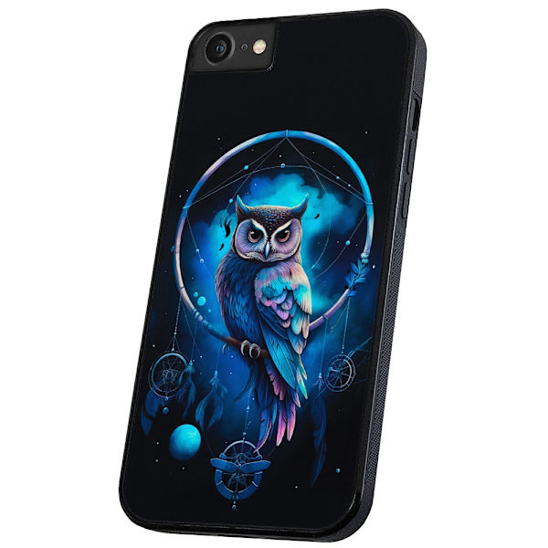 iPhone 16e/17e - Deksel/Mobildeksel Owl