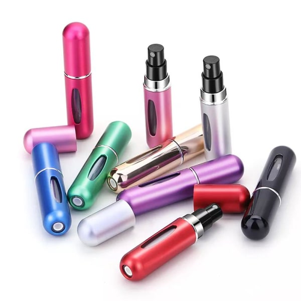 2-Pak - Påfyllbar Parfymeflaske / Sprayflaske - 5 ml Multicolor