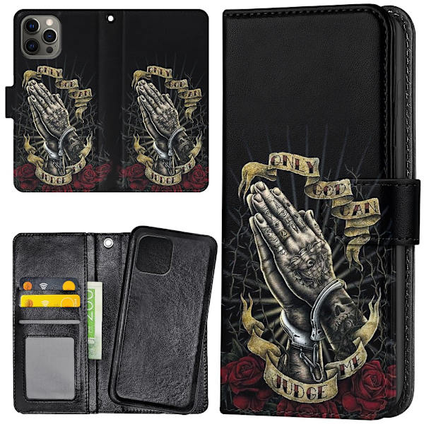 iPhone 16 Pro - Lompakkokotelo/Kuoret Only God Can Judge Me