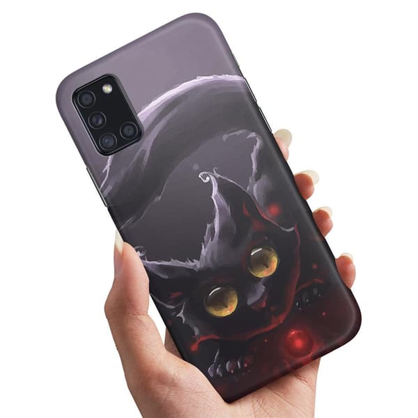 Deksel / Mobildeksel til Samsung Galaxy A31 - Svart Katt