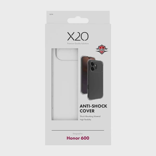 X2O Anti-Shock Skal Honor 600 Transparent