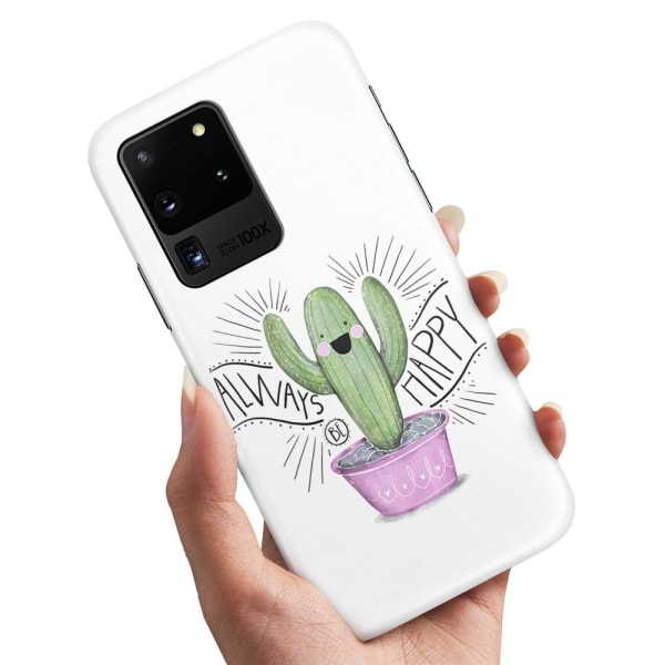 Samsung Galaxy S20 Ultra - Cover/Mobilcover Happy Cactus