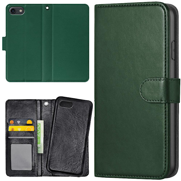 iPhone 6/6s - Lompakkokotelo/Kuoret Tummanvihreä Dark green