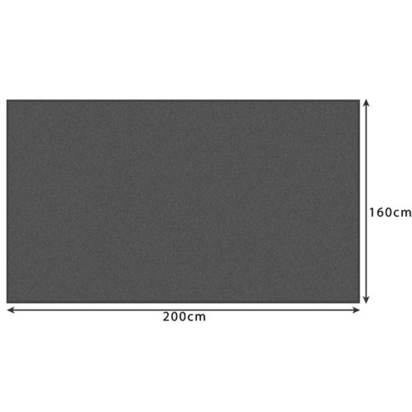 Tykt Teppe - 1,6x2m Grey