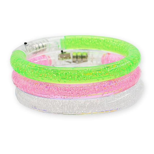 3-Pak - Glowsticks - Blinkende LED Armbånd Multicolor