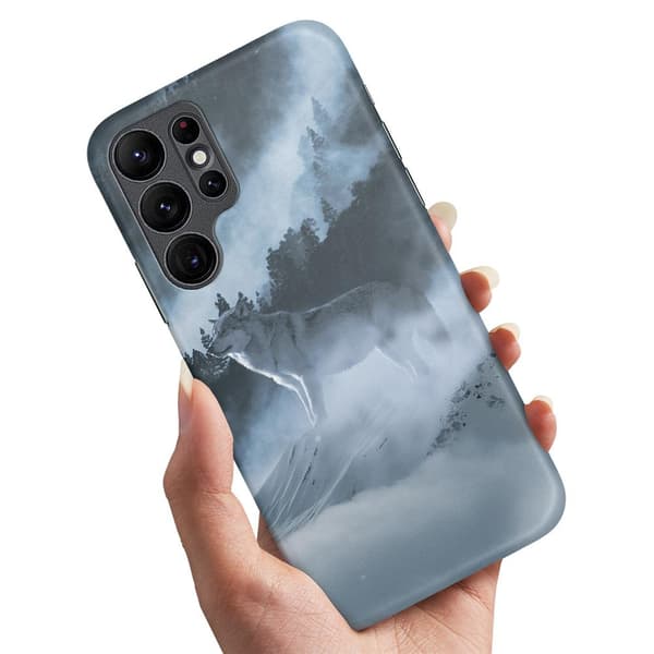 Deksel / Mobildeksel til Samsung Galaxy S22 Ultra - Arctic Wolf Multicolor