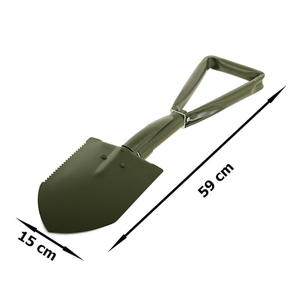 3-i-1 Hopfällbar Spade/Hacka/Såg - Camping
