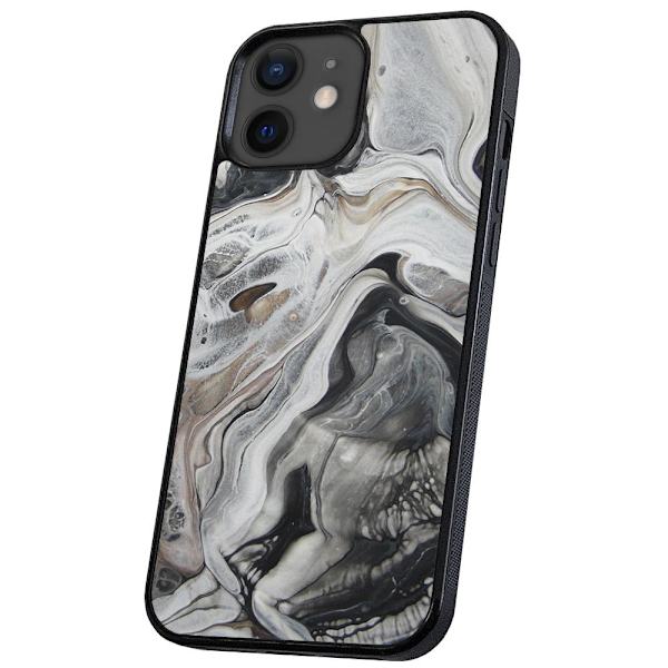 iPhone 12/12 Pro - Deksel/Mobildeksel Marmor Multicolor