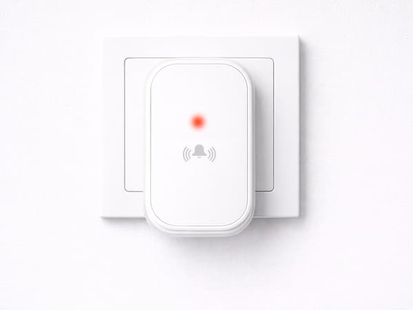 Trådlös dörrklocka kinetisk 130 m IP68 White