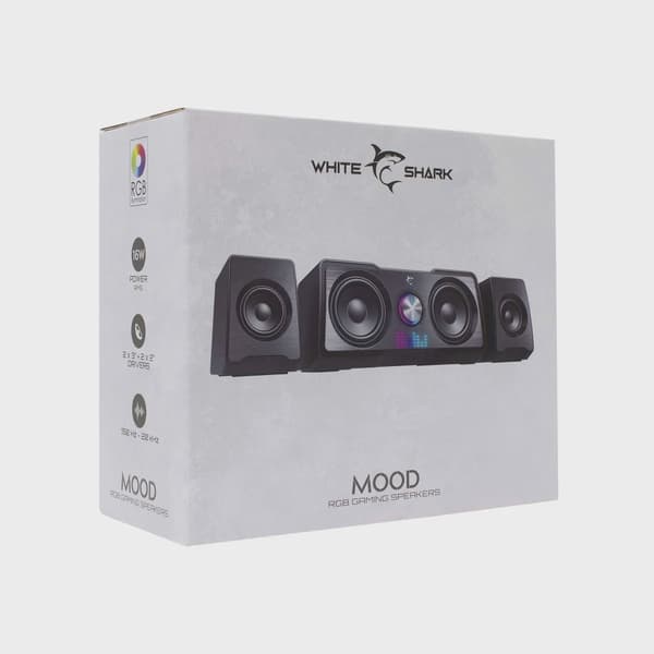 White Shark MOOD Stereo 2.2 Högtalare Svart