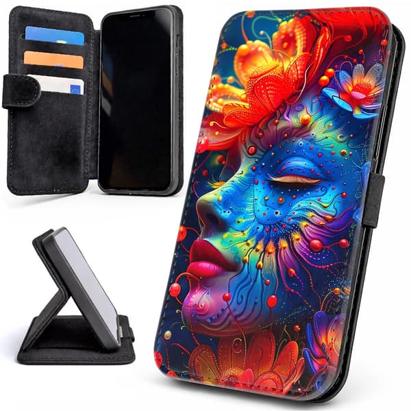 Lommebok Deksel / Mobildeksel til iPhone 17 Pro - Psychedelic
