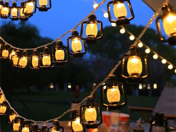 Solcellsslinga LED lyktor 20-LED