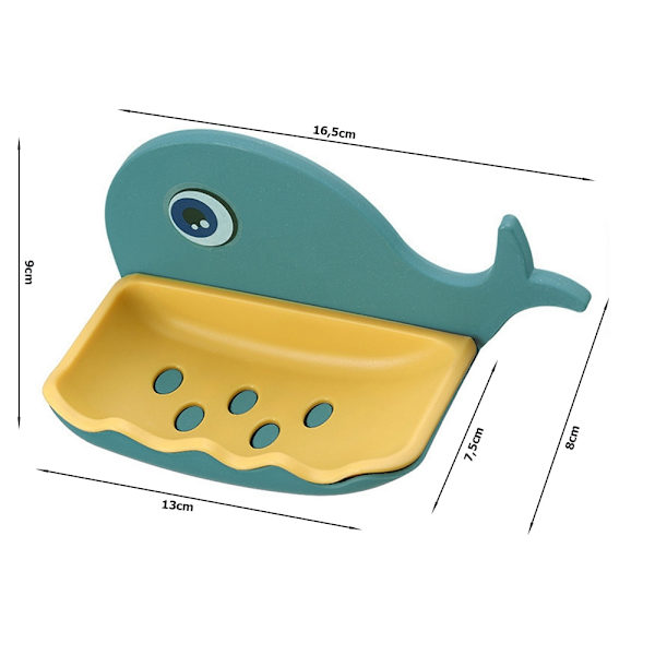 Tvålkopp Delfin / Tvålhållare - Självhäftande