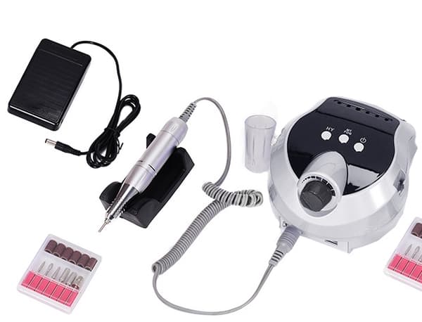 Nagelfil elektrisk 80W set grå