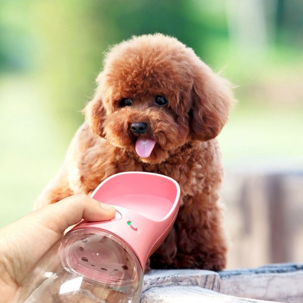 Vandflaske til Hund / Hundeflaske 350ml - Flere farver White