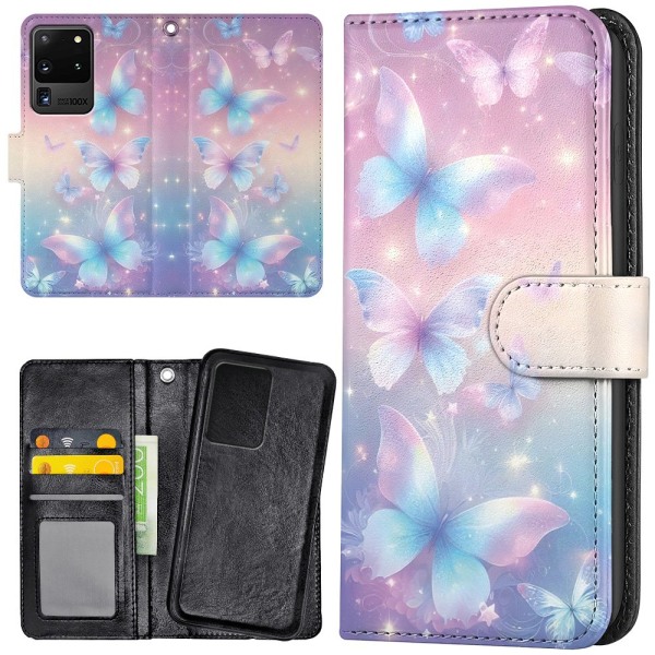 Samsung Galaxy S20 Ultra - Plånboksfodral/Skal Butterflies