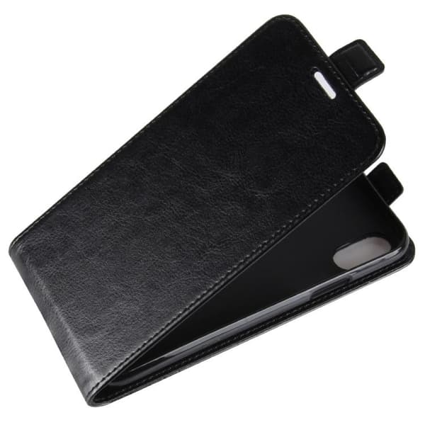 iPhone X/XS - Flipfodral m. Kortfack - Svart Black