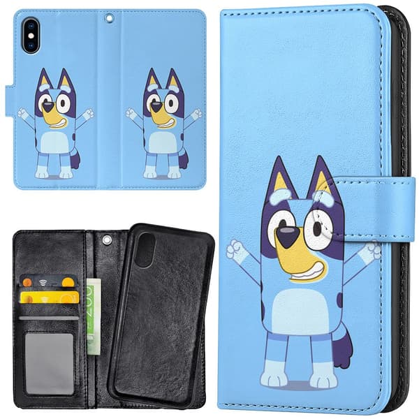 iPhone X/XS - Plånboksfodral/Skal Bluey