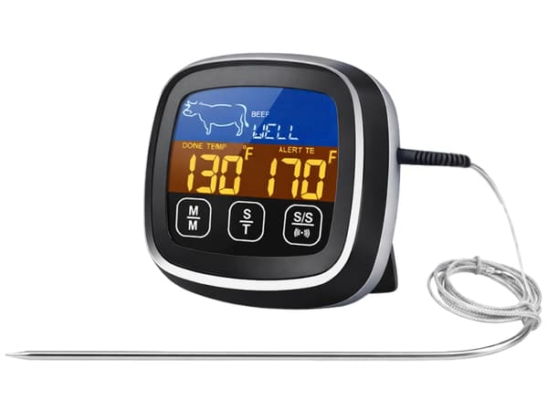 Köttermometer digital med probe White