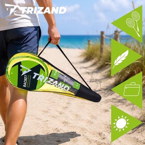 Badminton set med 2 racket
