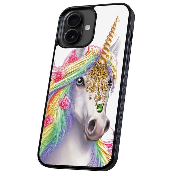 iPhone 16 Plus - Skal/Mobilskal Unicorn/Enhörning