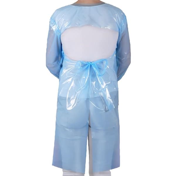 10-Pak - Engangs Forkle med Erme - Forkle - 120x165 cm Blue