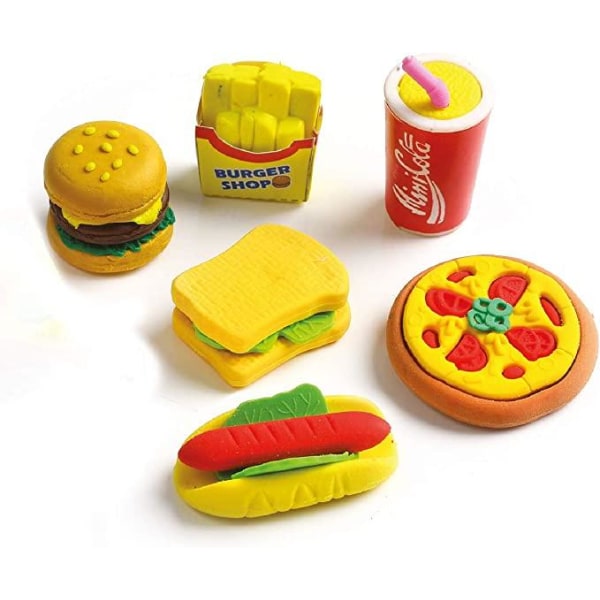 DIY Eraser Fast Food - Tee omat pyyhekumit Multicolor