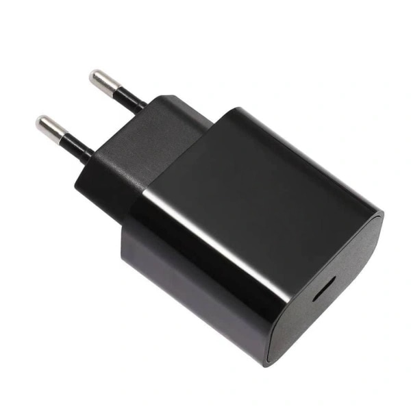 Laddare 25W iPhone/Samsung - Strömadapter - USB-C - Snabbladdare Black