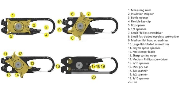 20-i-1 Multiværktøj / Multitool