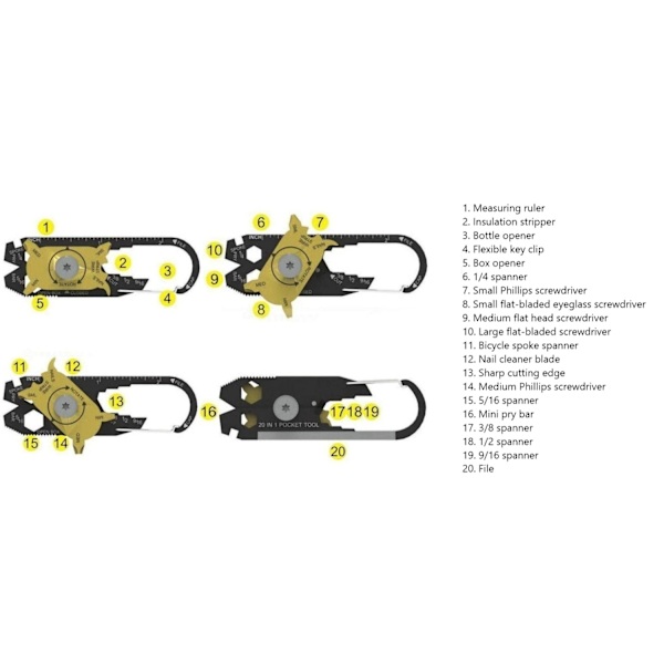 20-i-1 Multiverktyg / Multitool