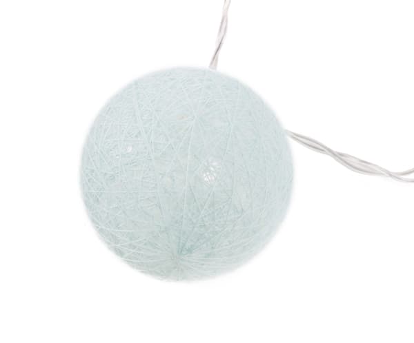 Ljusslinga bomullsbollar LED 10 st 1,52 m 2×AA